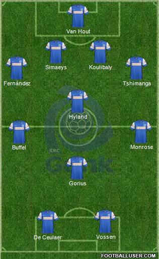 K Racing Club Genk Formation 2012