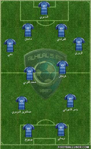 Al-Hilal (KSA) Formation 2012