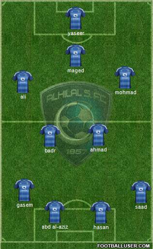 Al-Hilal (KSA) Formation 2012