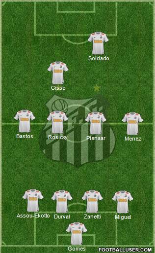 Santos FC Formation 2012