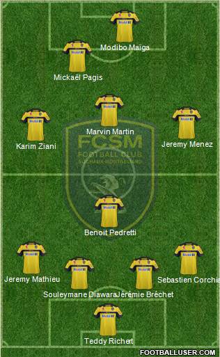 FC Sochaux-Montbéliard Formation 2012