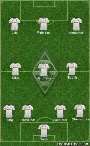 Borussia Mönchengladbach Formation 2012