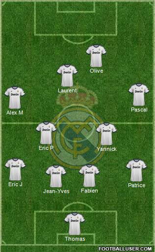 Real Madrid C.F. Formation 2012