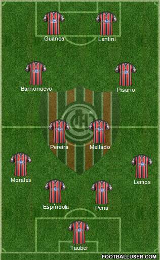 Chacarita Juniors Formation 2012