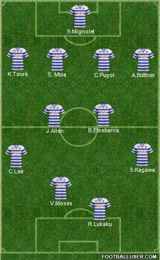 Queens Park Rangers Formation 2012