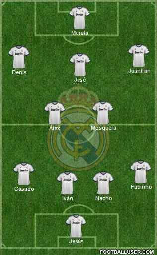 Real Madrid C.F. Formation 2012