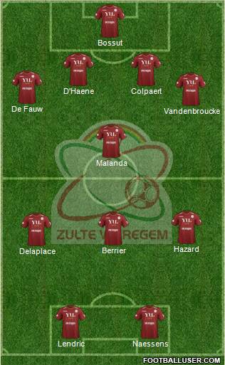 SV Zulte Waregem Formation 2012