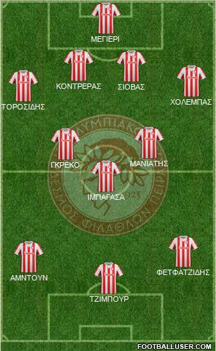 Olympiakos SF Piraeus Formation 2012