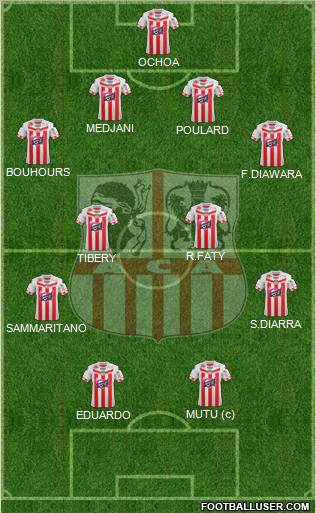 Athletic Club Ajaccien Football Formation 2012