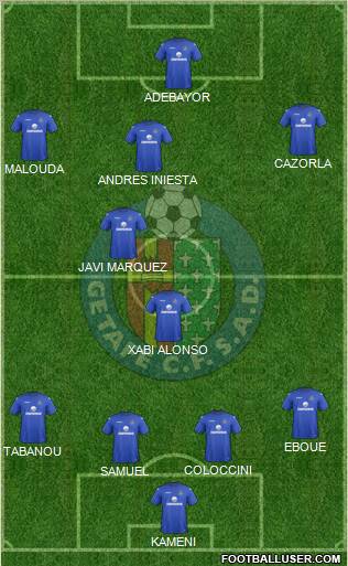 Getafe C.F., S.A.D. Formation 2012