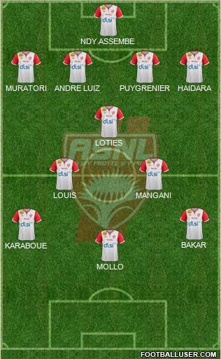 A.S. Nancy Lorraine Formation 2012