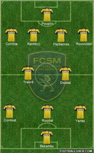 FC Sochaux-Montbéliard Formation 2012