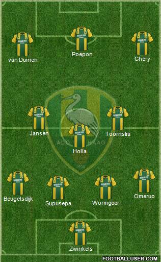 ADO Den Haag Formation 2012