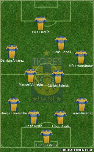 Club Universitario de Nuevo León Formation 2012