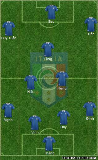 Italy Formation 2012