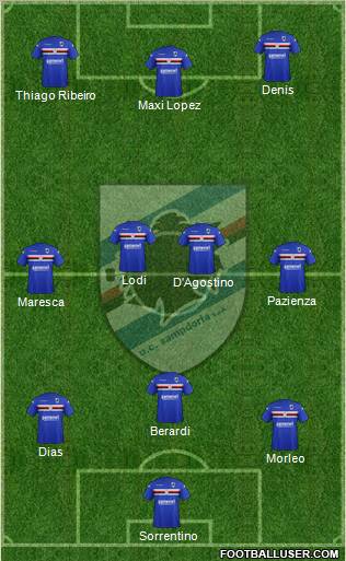 Sampdoria Formation 2012