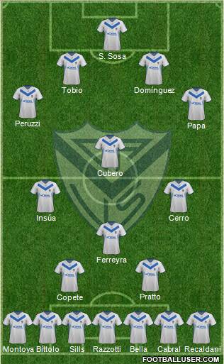 Vélez Sarsfield Formation 2012