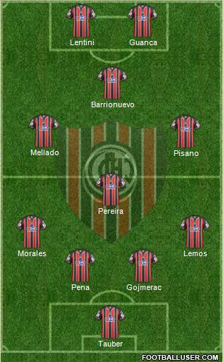 Chacarita Juniors Formation 2012