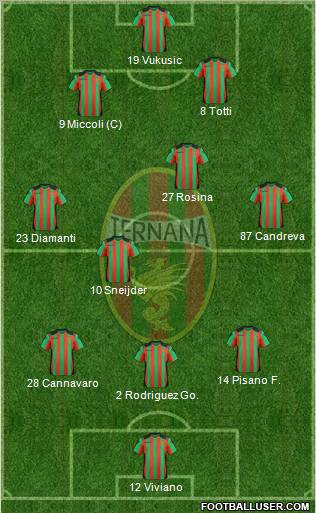 Ternana Formation 2012