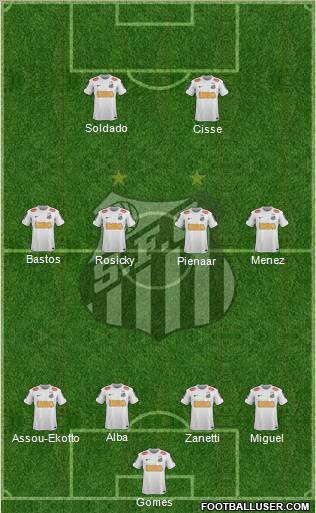 Santos FC Formation 2012