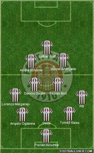 FC St. Pauli Formation 2012