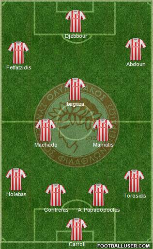 Olympiakos SF Piraeus Formation 2012