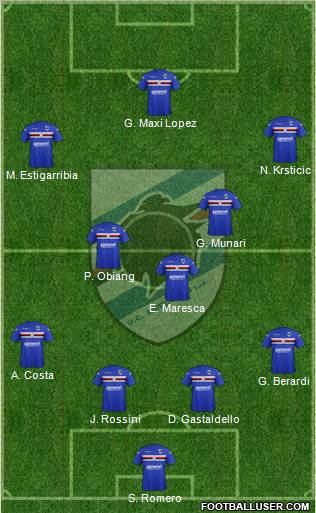 Sampdoria Formation 2012