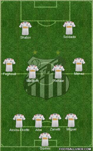 Santos FC Formation 2012