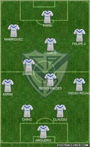 Vélez Sarsfield Formation 2012