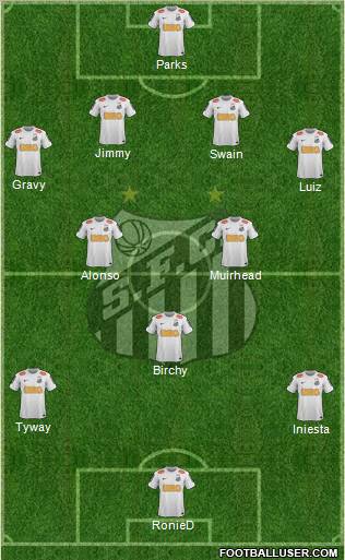 Santos FC Formation 2012