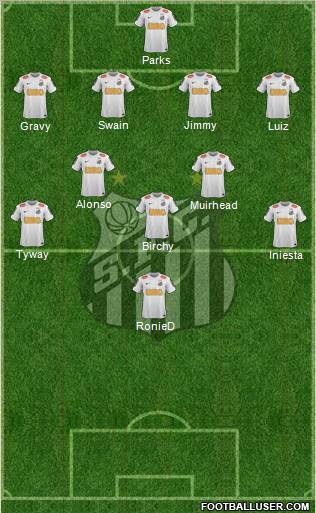 Santos FC Formation 2012