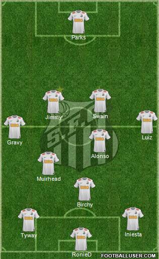 Santos FC Formation 2012