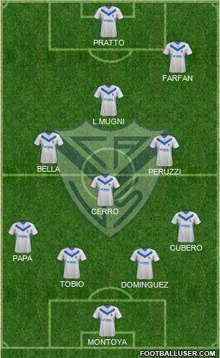 Vélez Sarsfield Formation 2012