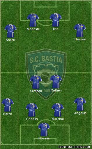 Sporting Club Bastia Formation 2012