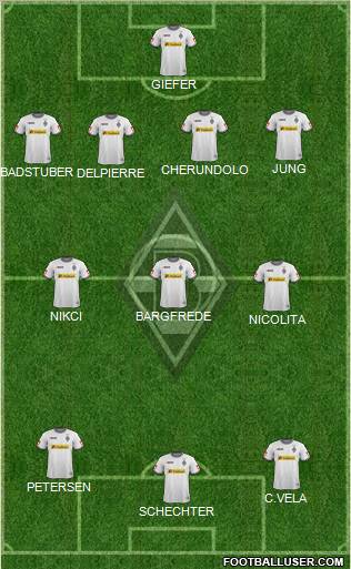 Borussia Mönchengladbach Formation 2012