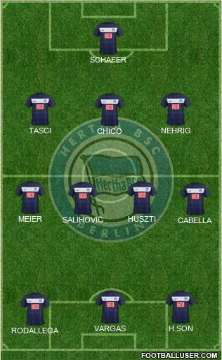 Hertha BSC Berlin Formation 2012