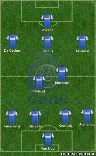 K Racing Club Genk Formation 2012