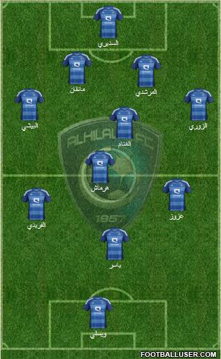 Al-Hilal (KSA) Formation 2012