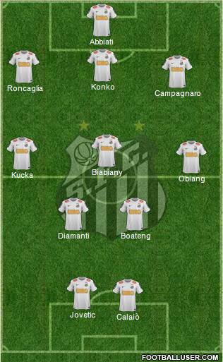 Santos FC Formation 2012