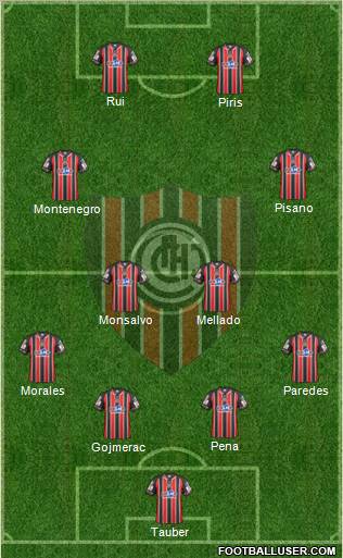 Chacarita Juniors Formation 2012