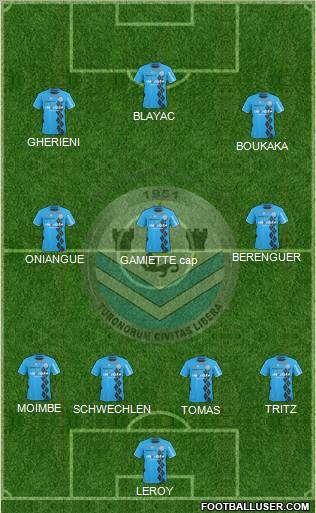 Tours Football Club Formation 2012