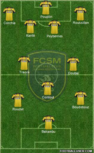 FC Sochaux-Montbéliard Formation 2012