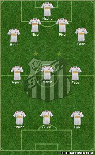 Santos FC Formation 2012