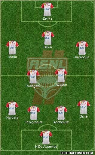 A.S. Nancy Lorraine Formation 2012