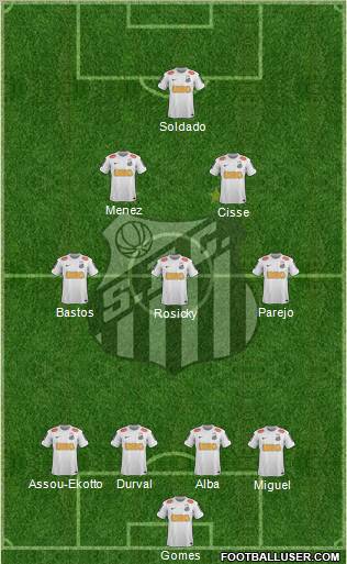 Santos FC Formation 2012