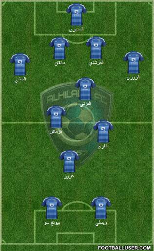 Al-Hilal (KSA) Formation 2012