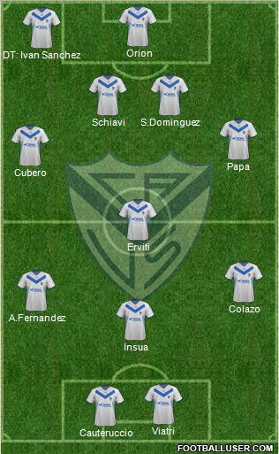 Vélez Sarsfield Formation 2012