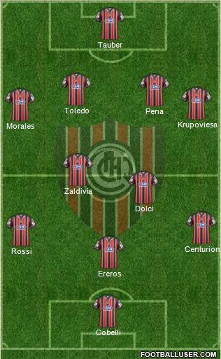 Chacarita Juniors Formation 2012