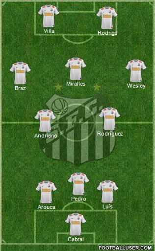 Santos FC Formation 2012