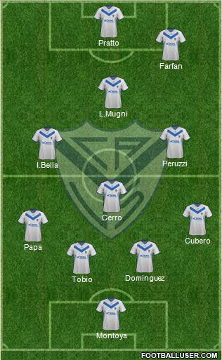 Vélez Sarsfield Formation 2012